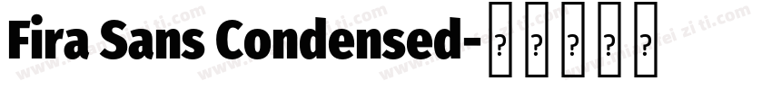 Fira Sans Condensed字体转换